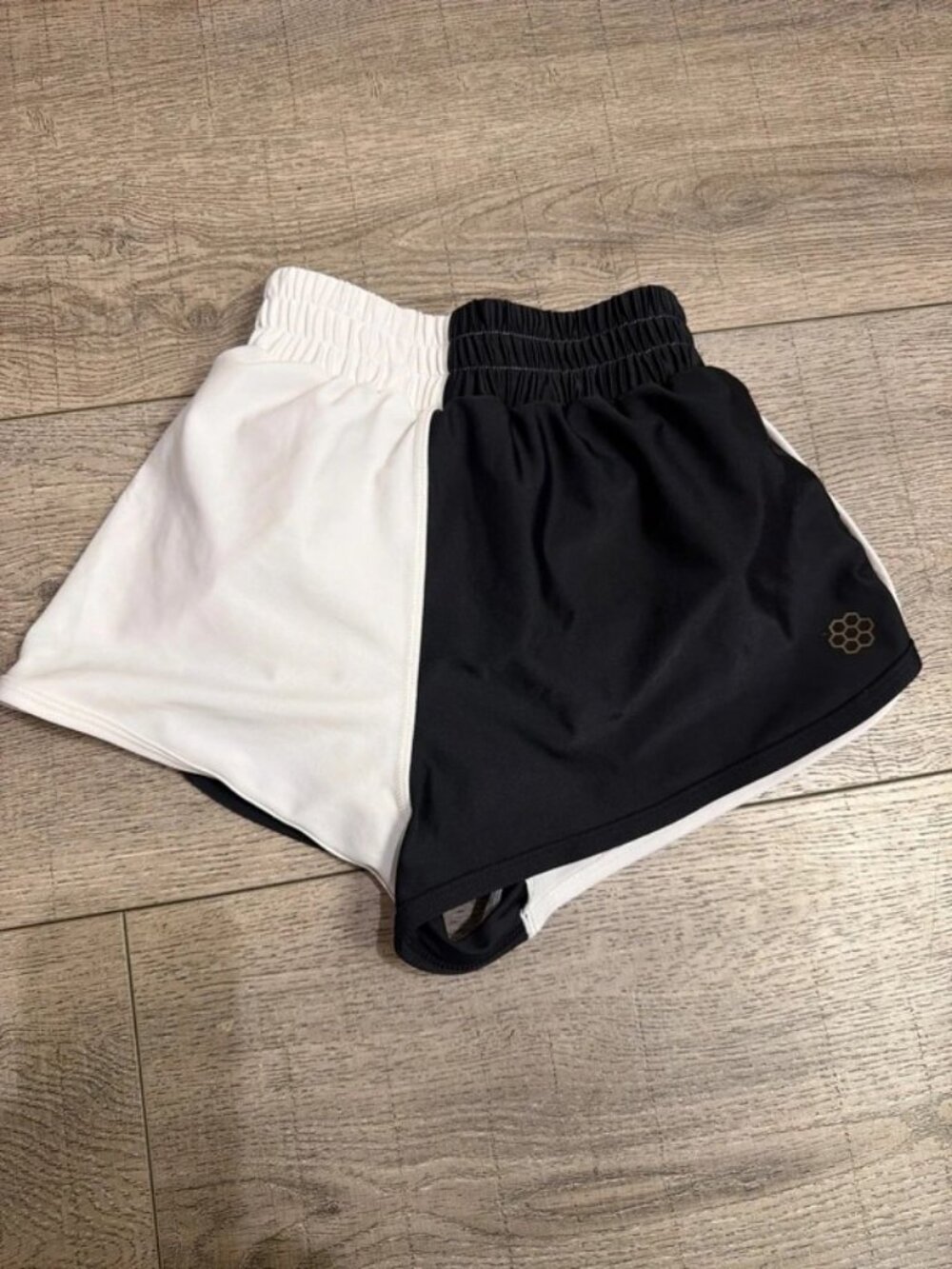 Honeycut girls black white dance shorts CS